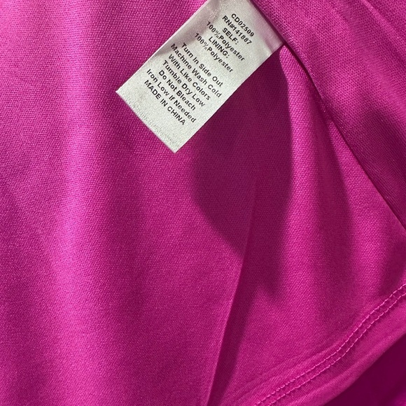 TCEC Fuchsia Dress with Elegant Details - Picture 7 of 7